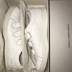 Common Projects White Achilles Three Strap Sneaker